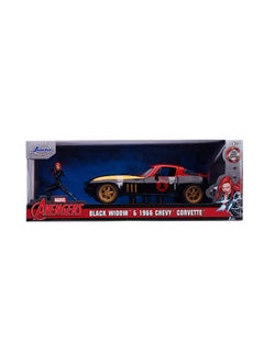 JADA Marvel Black Widow 1966 Chevy 1:24  - Image 2
