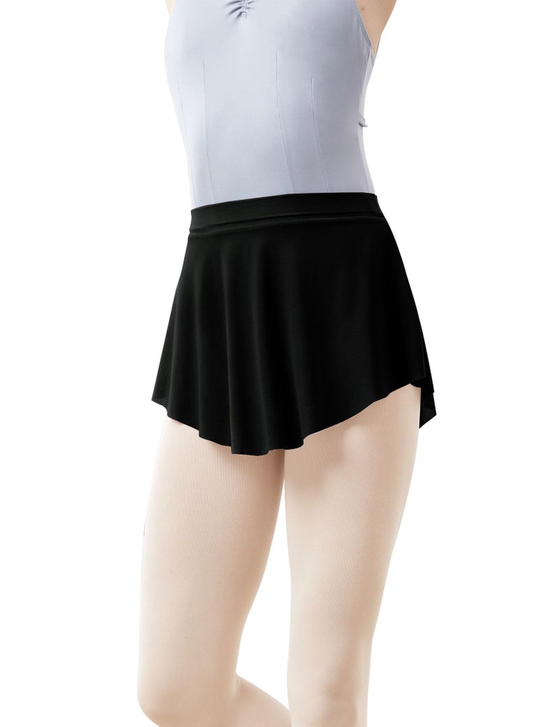 Daydance Black Pull on Ballet Skirt for Women, Ballerina Point Skirt for Dance, Gymnastics, Cheerleading - Image 1