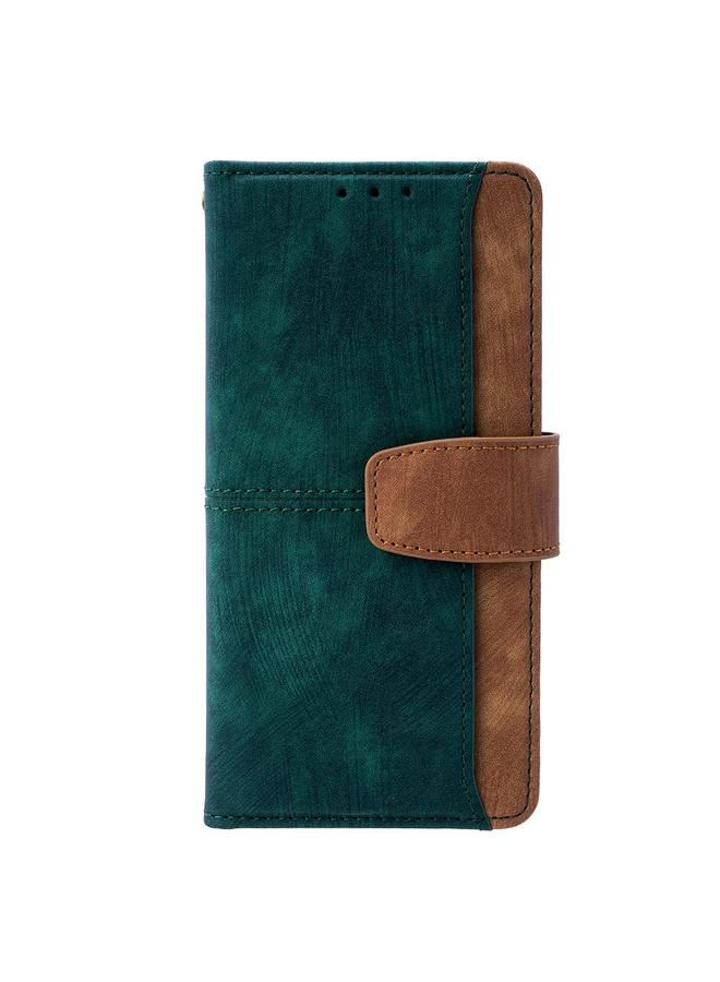 S-TOP Case For Redmi Note 14 5G / Poco M7 Pro 5G Color Stitching Skin Feel Leather RFID Blocking Phone Case - Image 2