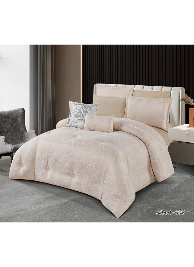 Hours - Horse Comforter Set With Soft Silky Jacquard Fabric And A Modern And Distinctive Pattern That Satisfies All Tastes 8 Pieces King Size - Image 1