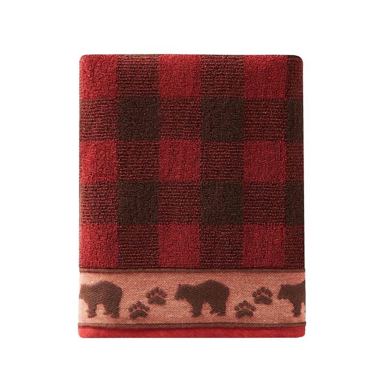 SKL Home Yellowstone Sundance Bath Towel Red