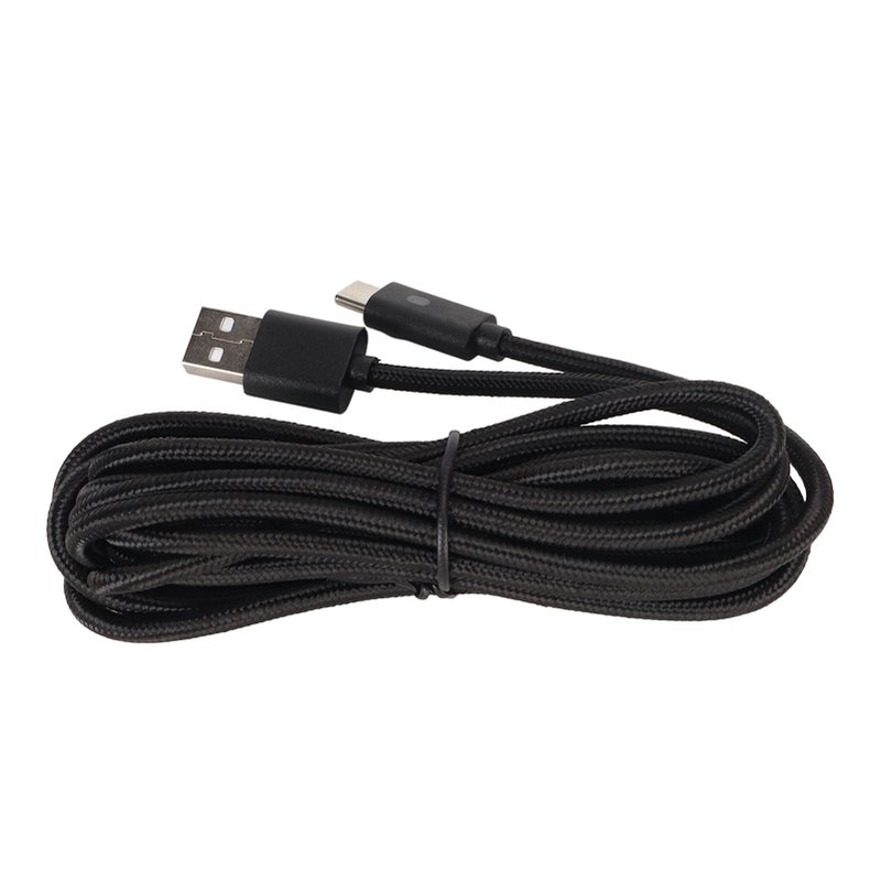 كابل شحن سلسلة Xbox كابل شحن USB Type C منسوج نيلون سريع الشحن مع مؤشر LED لـ PS5 بطول 9.9 قدم - Image 2