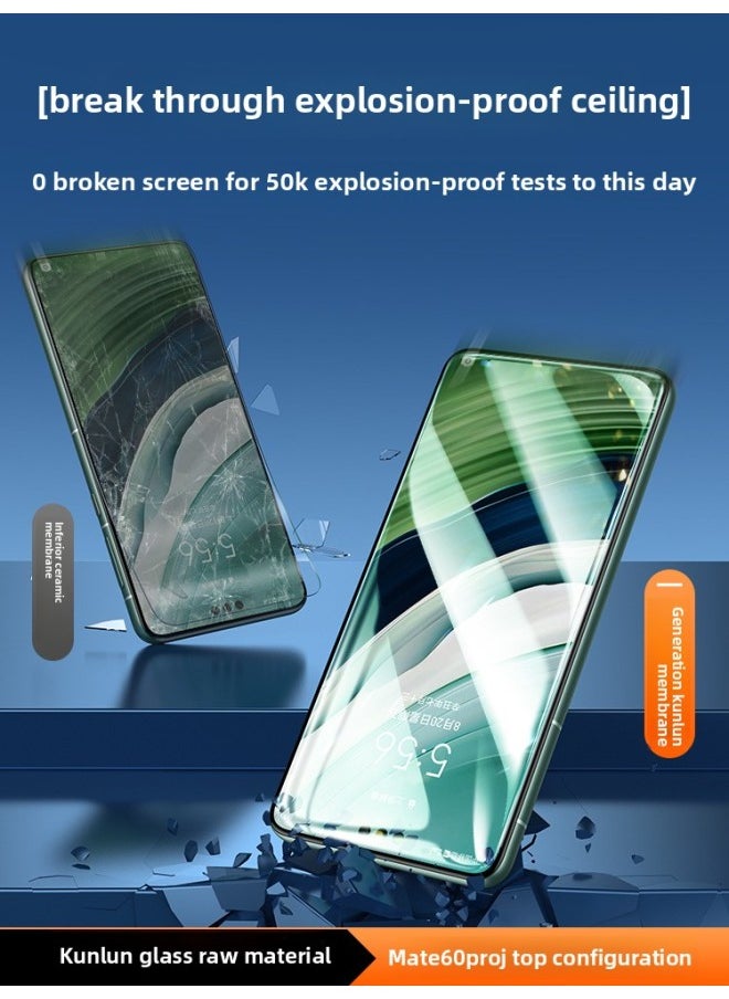 Generic - [2 Generation Kunlun] For Huawei Mate60pro Tempered Film Mate40/50 Mobile Phone Anti-peep Film Pura70p-Color:[upgraded 360 Privacy Protection] Eye Protection Grade Privacy Protection★Unlock In Seconds★2 Pieces★Free Film Application Tool-Size:For Huawei Pura 70 Pro+ - Image 1