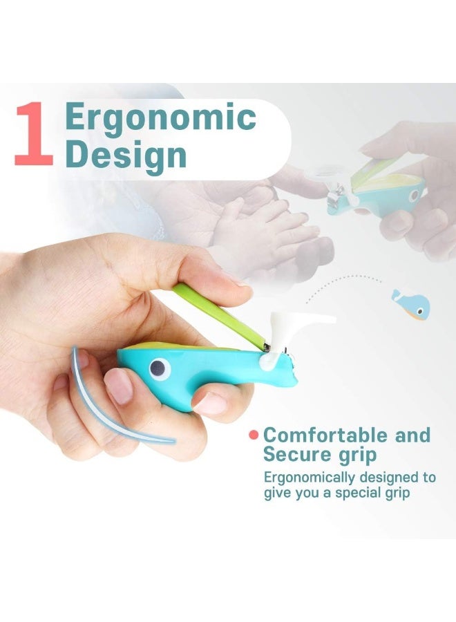 ROYAL Made in Korea Baby Whale Nail Clipper with Magnifier - Image 2