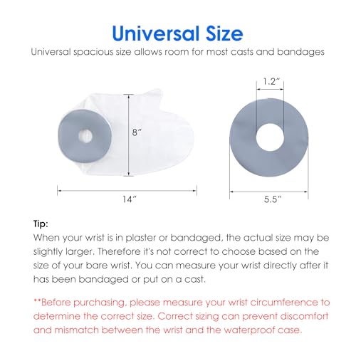 COMFYTHERA Waterproof Hand Cast Cover for Shower Wound Protector Bath Adult Watertight Cast Bag Showering for Surgery Wrist, Finger, Reusable Durable (A-Hand) - Image 2