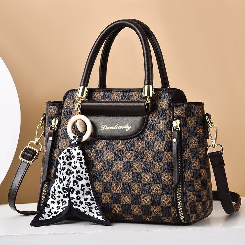 Middle-Aged Mother'S Bag, High-End, Versatile, Single Shoulder Crossbody Bag, 2025 Large-Capacity Handbag, Trendy And Fashionable Women'S Bag - Image 1