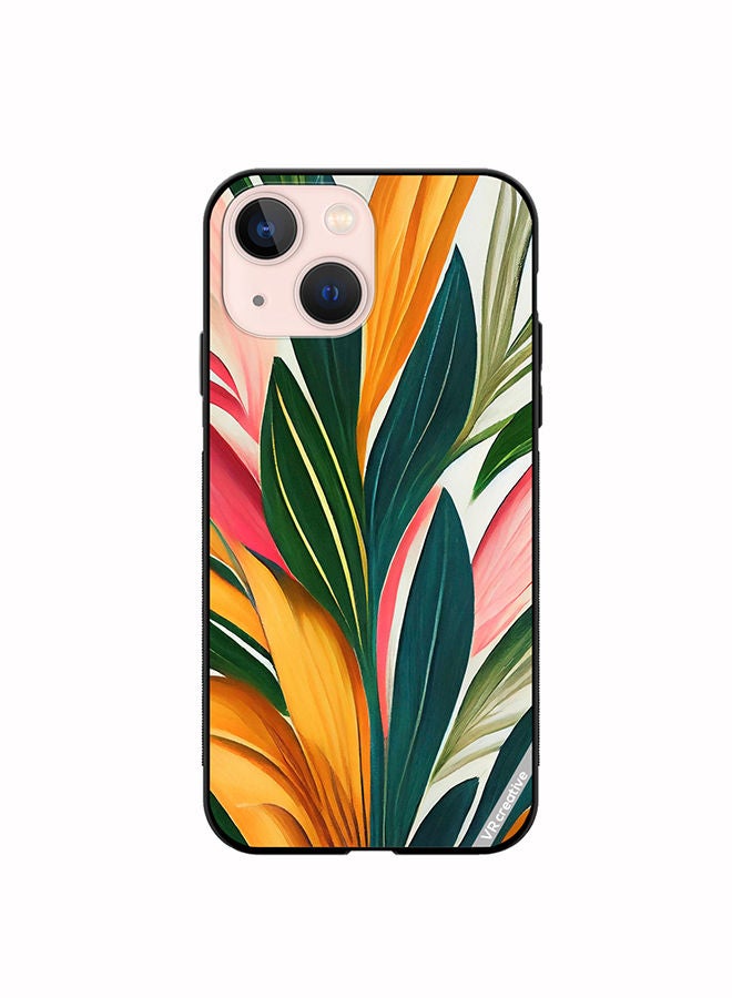 VR CREATIVE Protective Case Cover For Apple iPhone 14 Plus Backdrop Of Abstract Bright Style Flowers And Tropical Design Multicolour - Image 1