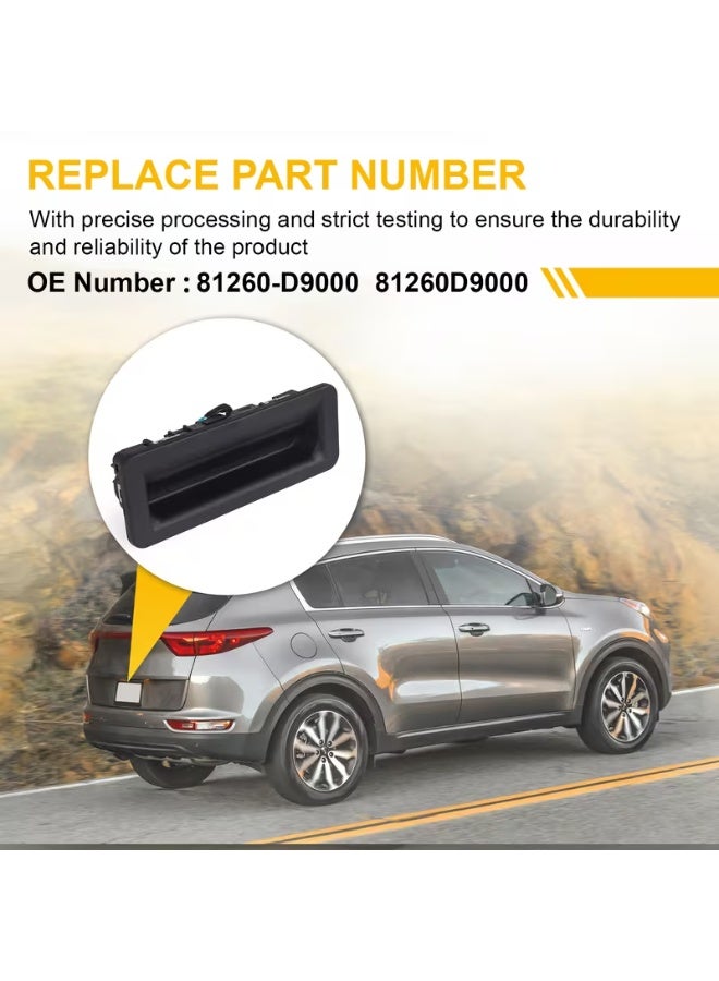 Kia Sportage Trunk Release Handle (2017-2019) - Non-Camera Version - Part No. 81260-D9010 - Image 2