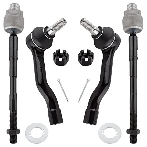 Boxi مجموعة قضبان التوجيه الداخلية والخارجية الأمامية BOXI 4 قطع تناسب إنفينيتي FX35 2003-2008 / إنفينيتي FX45 2003-2008 - قاعدة رياضية متعددة الاستخدامات 4 أبواب 3.5L 4.5L | EV800302 ES800428 ES800429 - Image 1