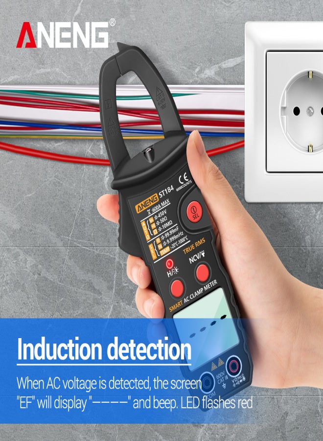 ANENG True RMS Digital Multimeter Clamp Meter DC/AC Voltage Detector AC Amp Meter with Ohm Capacitance NCV Continuity Diode Hertz Temperature Tester - Image 4