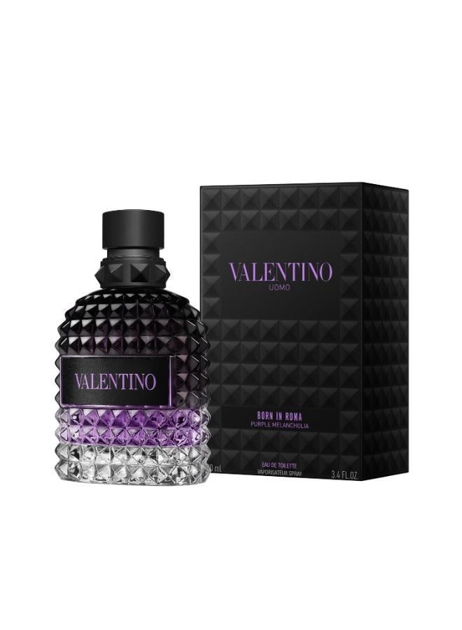 فالنتينو Uomo Born In Roma Purple Melancholia EDT Spray 100ml - Image 3
