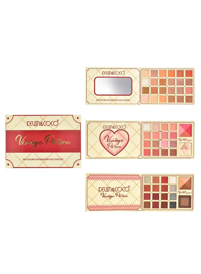 Kevin & Coco KEVIN&COCO 60 COLORS EYESHADOW FACE PALETTE - Image 1