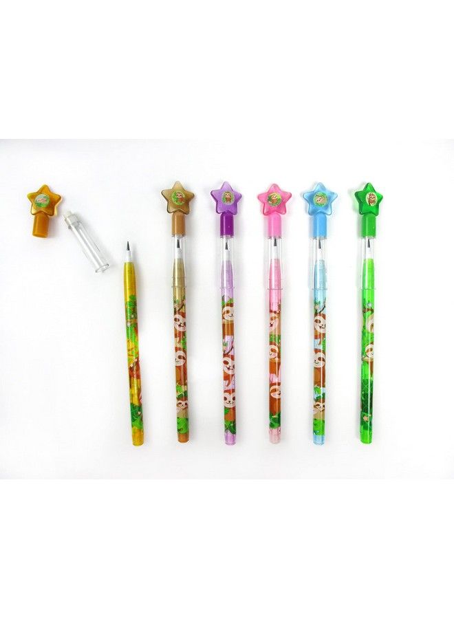 TINYMILLS Sloth Birthday Party Favor Set (12 Multipoint Pencils, 12 Selfinking Stampers, 12 Sticker Sheets, 12 Small Spiral Notepads) Sloth Party Supplies Party Favor Stuffers Pinata Fillers - Image 3