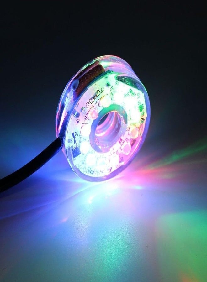 نافورة حوض السمك الآمنة من SGSLT بمنفذ USB، مزودة بإضاءة LED غاطسة ملونة ومقاومة للماء، مناسبة لأحواض السمك. - Image 1