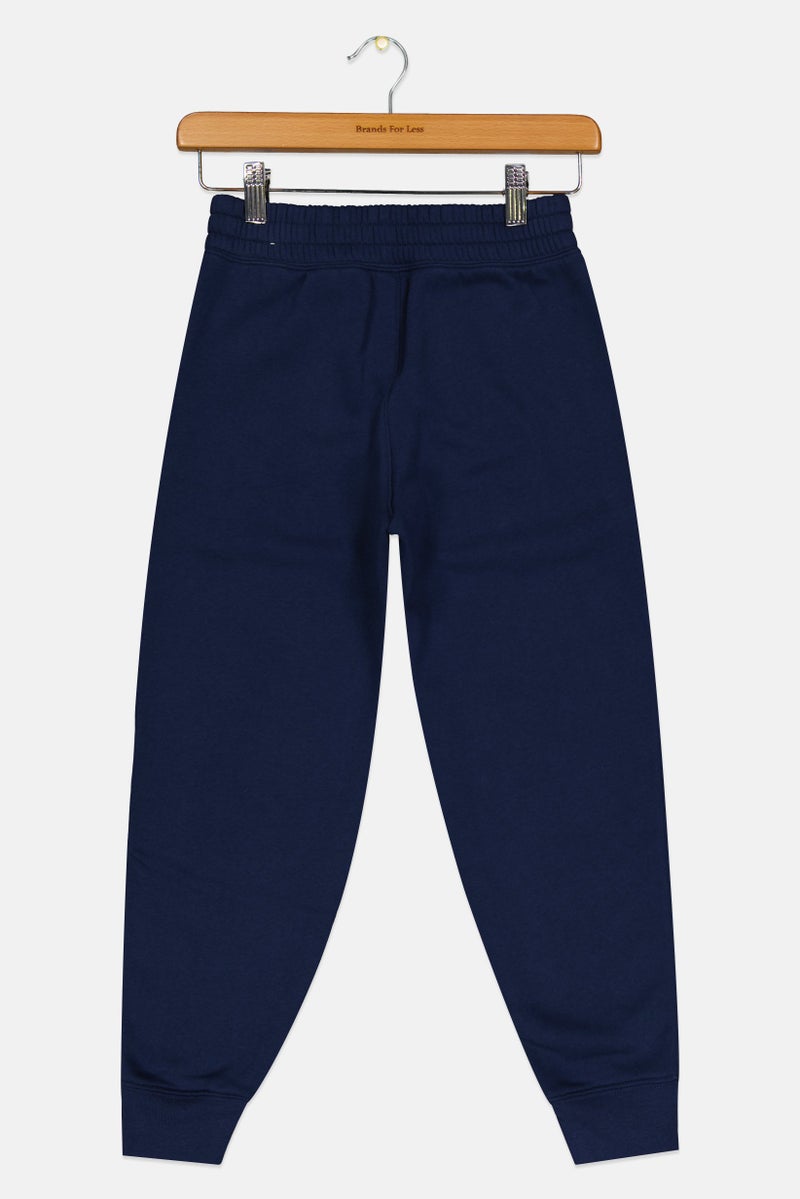 Nike Kids Boy Brand Logo Basketball Sweatpants, Navy Blue  - Image 2