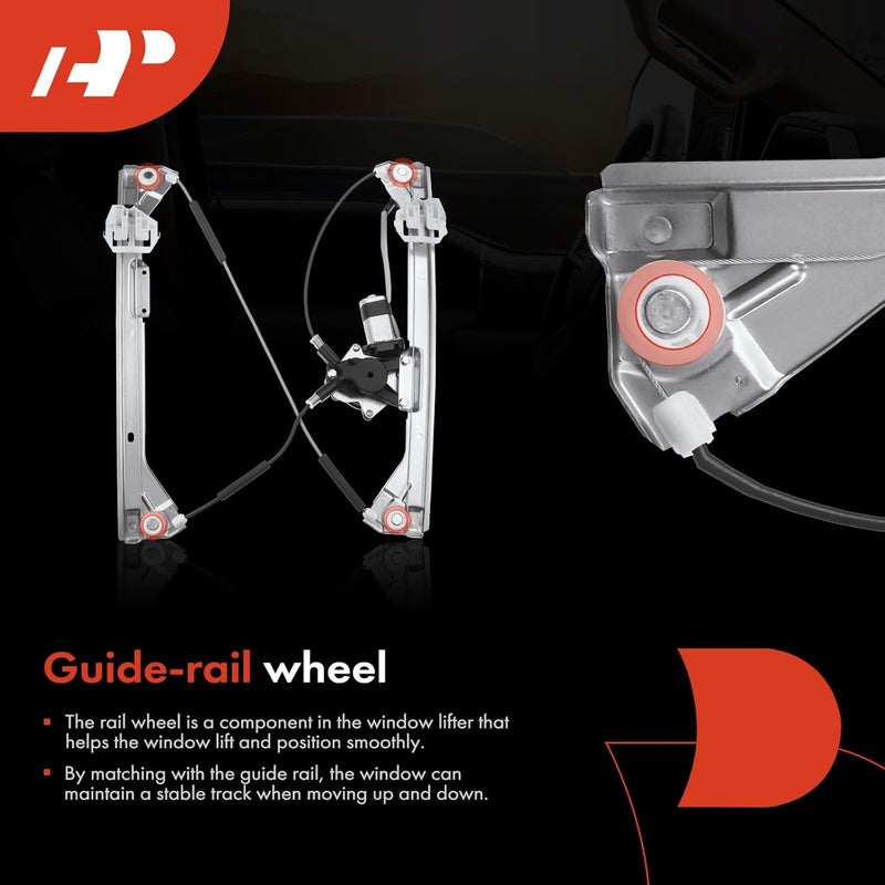 A-Premium Power Window Regulator with Motor for Buick LaCrosse 2005-2009 & Allure 2008-2009 Front Driver Side - Image 5