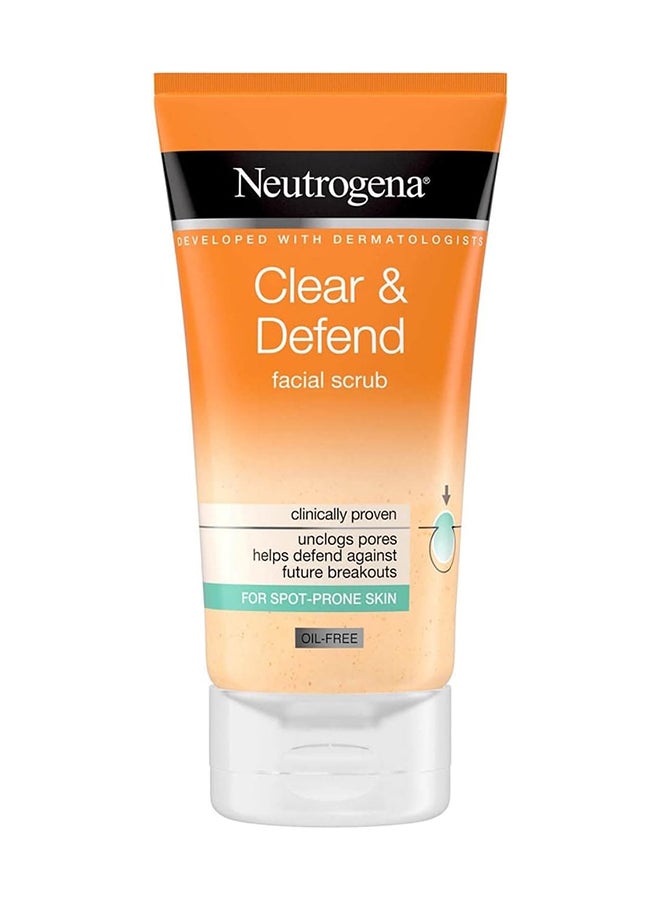 Clear and Defend Facial Scrub, 150 ml