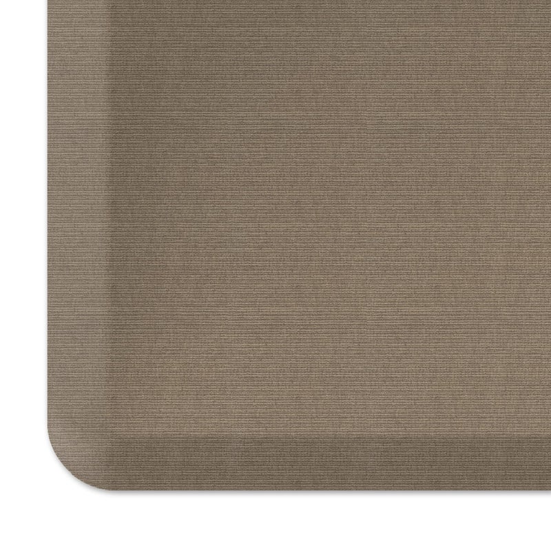 GelPro Ergo-Foam Cushioned Anti-Fatigue Standing Kitchen Floor Mat, Padded Stain-Resistant, Waterproof, Non-Slip Comfort Padded Desk/Office Mat - 20" x 72", Grasscloth Pecan - Image 1