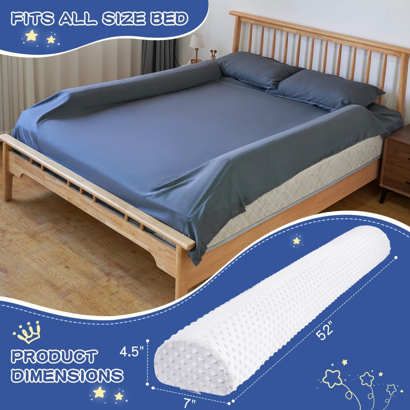 Aonvmdis Bed Bumpers for Toddlers Foam Bed Rail for Toddlers 1 Pack Bed Rails Bumper for Queen, King, Twin, Full-Size Bed with Non-Slip Machine Washable Cover - Image 2