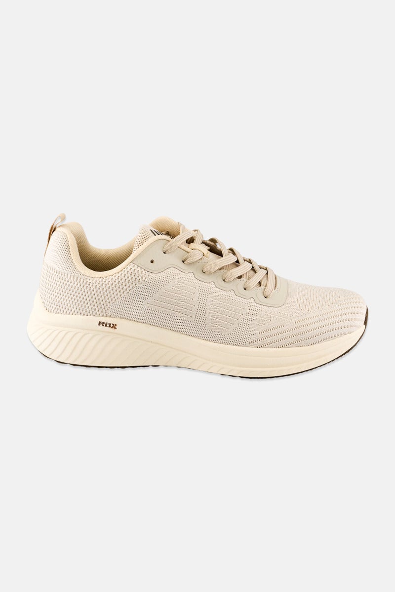 RBX Men Brand Logo Lace Up Outdoor Shoes, Beige - Image 2