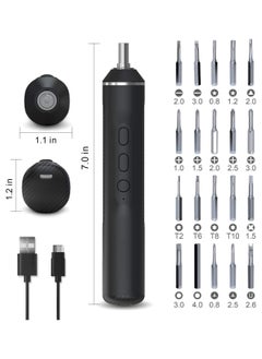 JAKEMY Cordless Electric Screwdriver, JAKEMY USB Rechargeable Multi-Function Magnetic Precision Power Screwdriver Repair Tool Kit with LED Light for PC, Phone, Android Phone, Watch, Laptop  - Image 1