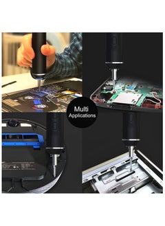 JAKEMY Cordless Electric Screwdriver, JAKEMY USB Rechargeable Multi-Function Magnetic Precision Power Screwdriver Repair Tool Kit with LED Light for PC, Phone, Android Phone, Watch, Laptop  - Image 4