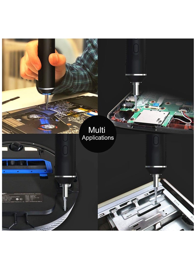 JAKEMY - Cordless Electric Screwdriver, JAKEMY USB Rechargeable Multi-Function Magnetic Precision Power Screwdriver Repair Tool Kit with LED Light for PC, Phone, Android Phone, Watch, Laptop - Image 1