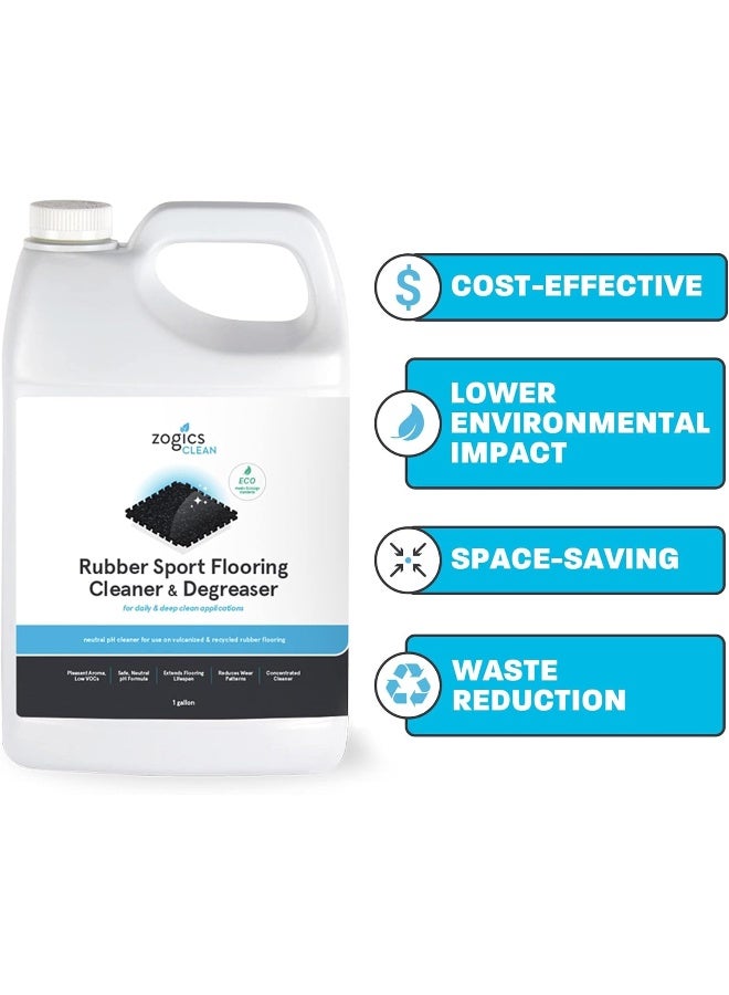 Zogics Rubber Floor Cleaner & Degreaser, 1 Gallon - Image 4