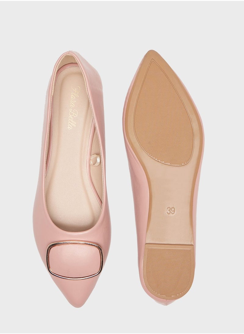 Buckle Ballerinas