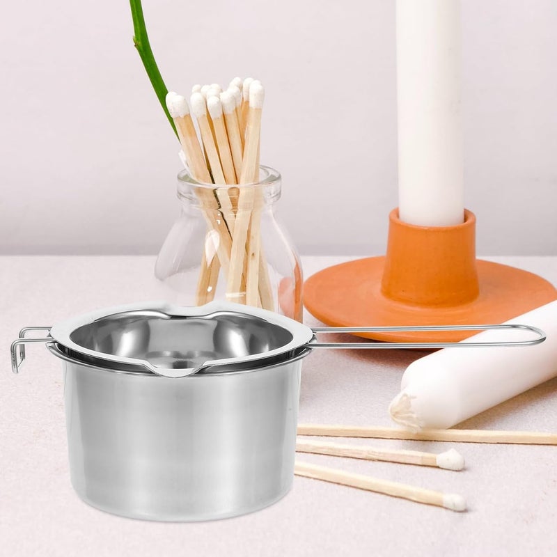 ULDIGI 6pcs Stainless Steel Wax Melting Pot Set Candle Making Double Boiler for DIY Candles Kitchen Gadget for Melting Butter Cheese and Wax - Image 4