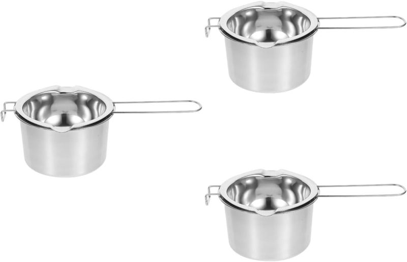 ULDIGI 6pcs Stainless Steel Wax Melting Pot Set Candle Making Double Boiler for DIY Candles Kitchen Gadget for Melting Butter Cheese and Wax - Image 1