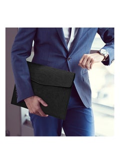 Generic Waterproof Thin PU Leather A4 Expanding File Organizer, Portfolio Storage Case with Snap Closure, Letter Size Envelope Folder for Receipts, Contracts, and Pads.  - Image 5
