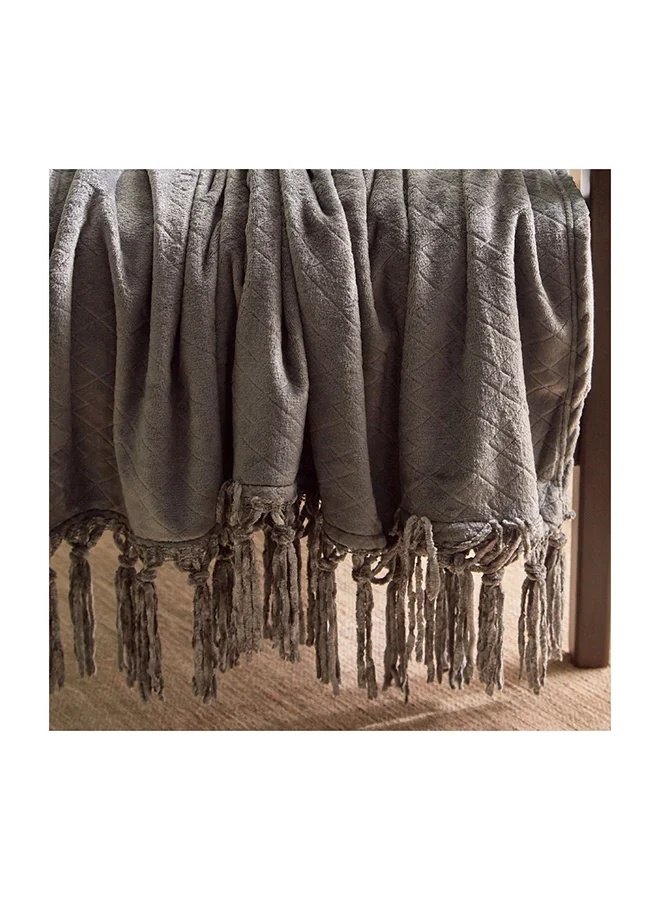 هوم بوكس Lavish Diamond Embossed Throw 180 x 130 cm