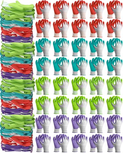 Irenare 24 Pairs Gardening Gloves Bulk for Women Ladies Breathable Rubber Coated Garden Glove for Yard Outdoor Work with Grip - Image 1