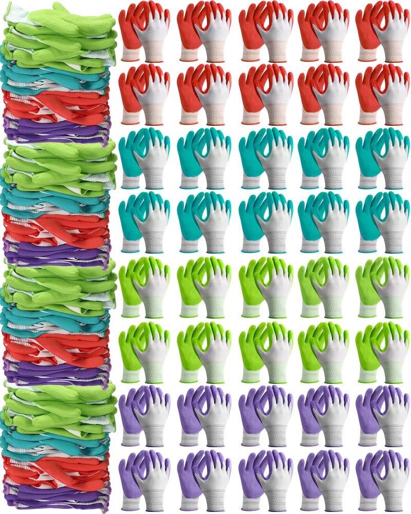 Irenare 24 Pairs Gardening Gloves Bulk for Women Ladies Breathable Rubber Coated Garden Glove for Yard Outdoor Work with Grip - Image 2