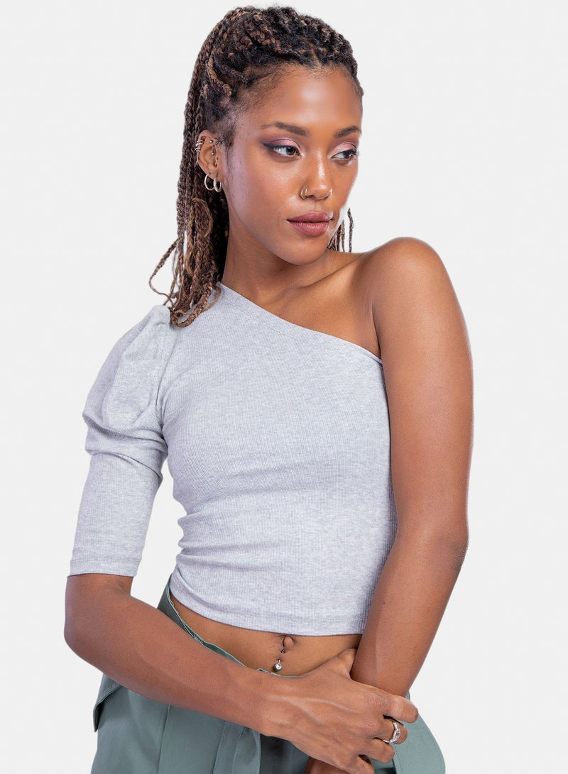 belle Off Shoulder Top With On Side Ruffles - Image 4