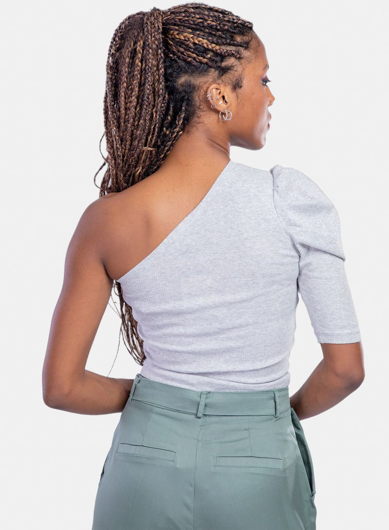 belle Off Shoulder Top With On Side Ruffles - Image 2