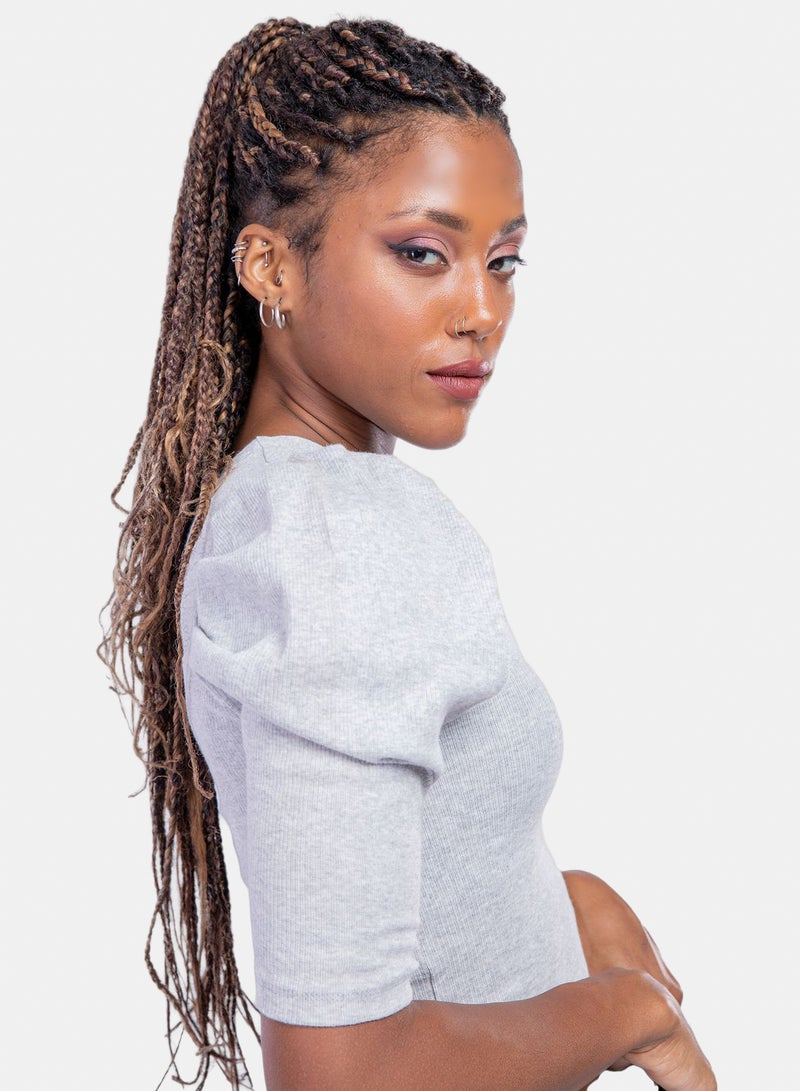 belle Off Shoulder Top With On Side Ruffles - Image 3