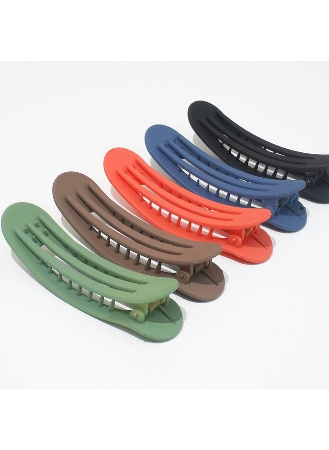 ACO-UINT - 8 Pack Hair Clips Alligator Hair Clips For Styling Sectioning Flat Claw Clips Nonslip Large Hair Claw Clips Snap Hair Clips Large French Hair Barrettes Hair Styling Accessories For Women - Image 1
