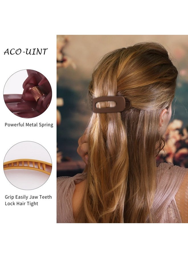 ACO-UINT - 8 Pack Hair Clips Alligator Hair Clips For Styling Sectioning Flat Claw Clips Nonslip Large Hair Claw Clips Snap Hair Clips Large French Hair Barrettes Hair Styling Accessories For Women - Image 1