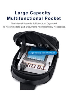 ARCTIC HUNTER XB00693 TMS Chest Waterproof Anti-Theft Crossbody Sling Bag - Grey  - Image 5