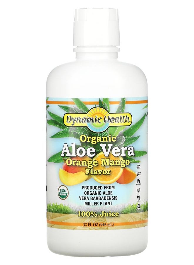 Dynamic Health Organic Aloe Vera Orange Mango 32 fl oz (946 ml) 
