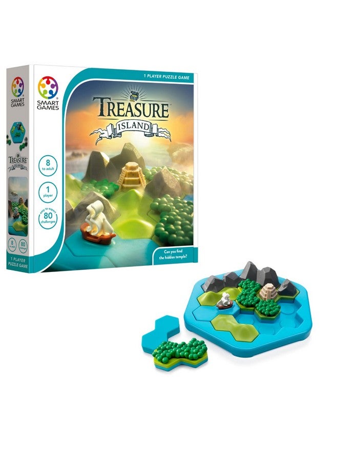 سمارت جيمز ألعاب استنتاج جزيرة الكنز من SmartGames تتضمن 80 تحديًا للأعمار من 8 سنوات - للبالغين - Image 1