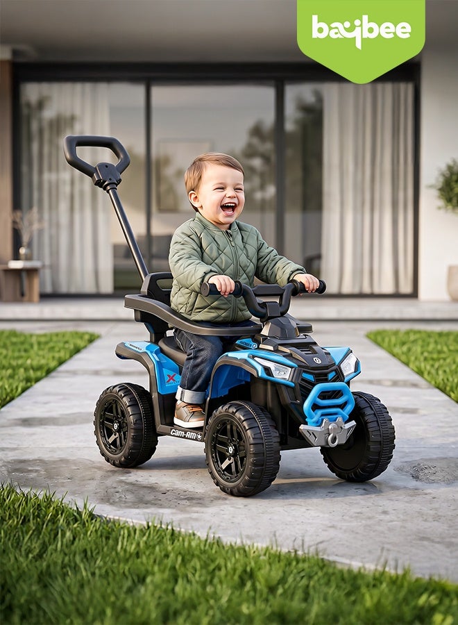 BAYBEE Monstro Childrens Ride on Car for Kids, Baby Push Ride on Car With Parent Push Handle, Safty Bar, Led Light & Music | Childrens Car Ride on Toy | Kids Ride on Car for Childrens 1 to 3 Years Boys Girls Blue - Image 3