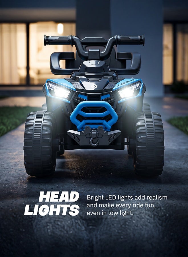 BAYBEE Monstro Childrens Ride on Car for Kids, Baby Push Ride on Car With Parent Push Handle, Safty Bar, Led Light & Music | Childrens Car Ride on Toy | Kids Ride on Car for Childrens 1 to 3 Years Boys Girls Blue - Image 4