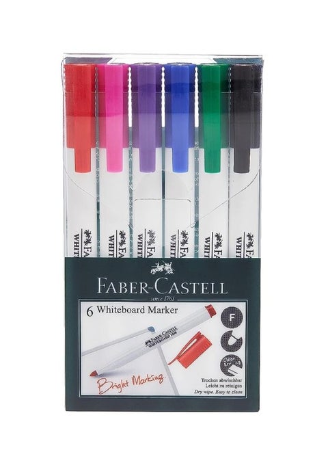 6-Piece Whiteboard Marker Set Multicolour