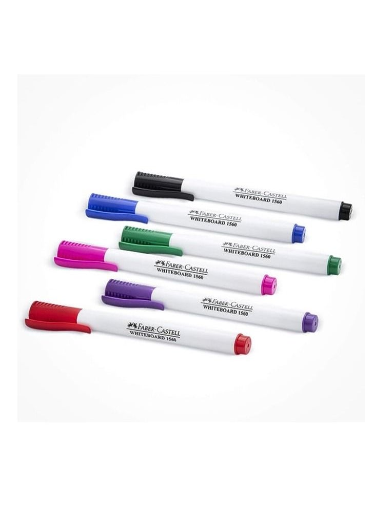 6-Piece Whiteboard Marker Set Multicolour