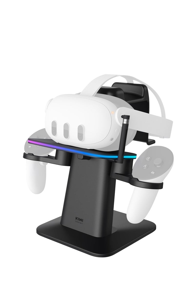 KIWI Design Charging Dock compatible with Meta Quest 3S/Quest 3/Quest 2/Quest Pro Vertical Charging Stand Accessories - Image 1