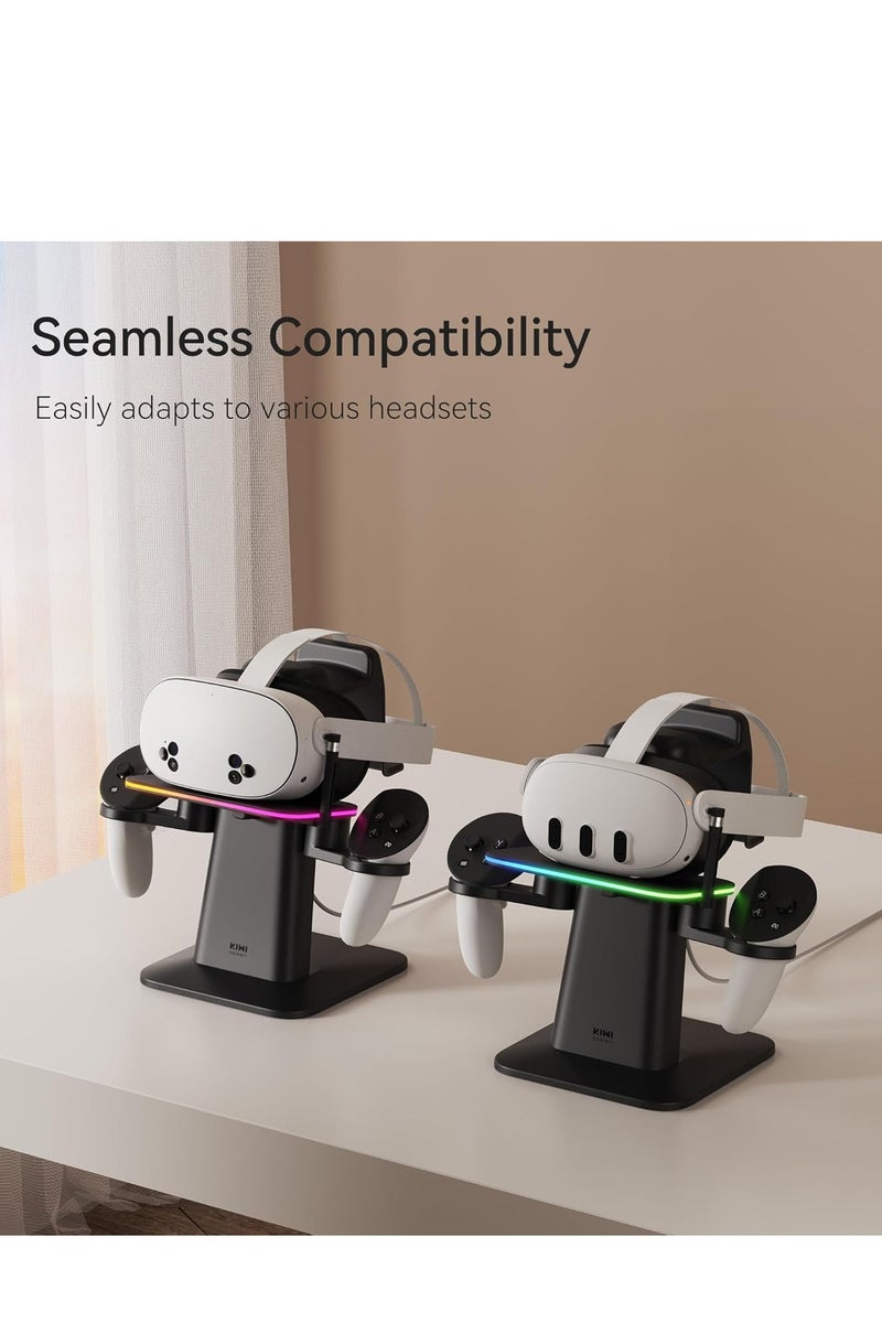 KIWI Design Charging Dock compatible with Meta Quest 3S/Quest 3/Quest 2/Quest Pro Vertical Charging Stand Accessories - Image 3