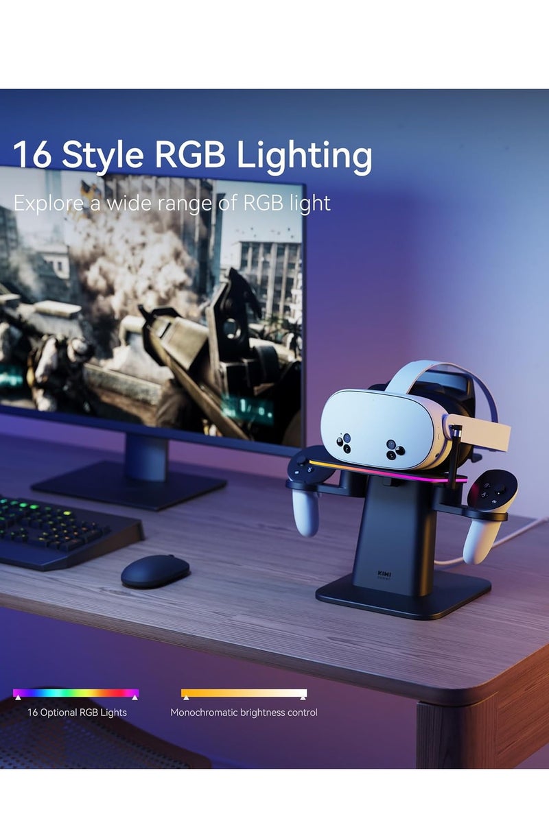 KIWI Design Charging Dock compatible with Meta Quest 3S/Quest 3/Quest 2/Quest Pro Vertical Charging Stand Accessories - Image 5